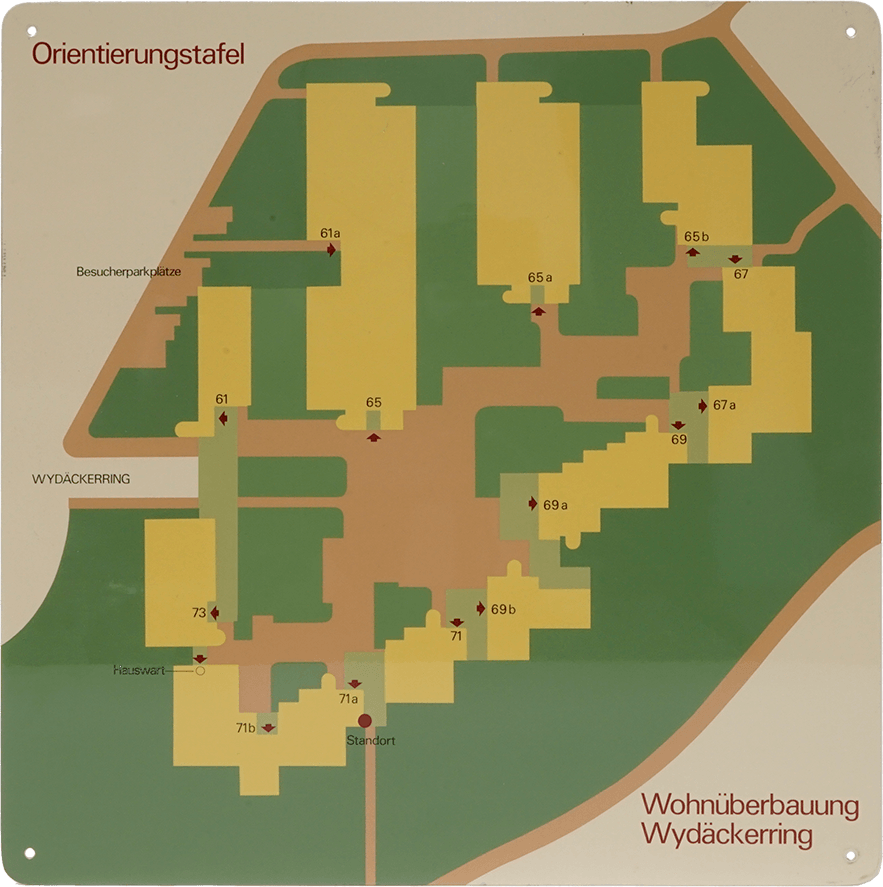 Orientation board Wydäckerring, 600mm x 600mm